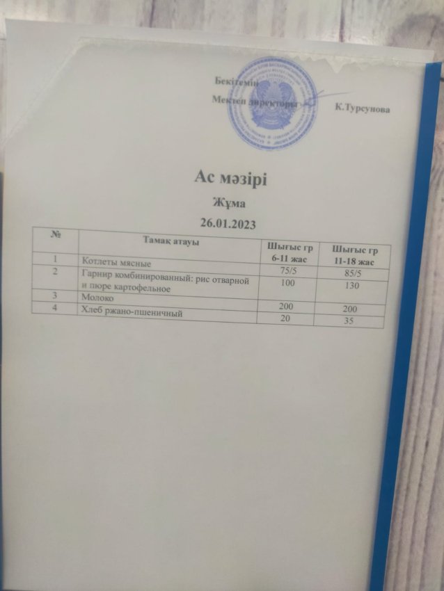 Ас мәзірі